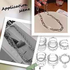 Kits de fabrication de colliers/bracelets en aluminium oxydé à faire soi-même&nbsp;DIY-SP0001-87B-S