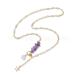 Collane di perline di ametista naturale&nbsp;NJEW-JN04943