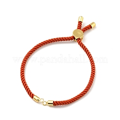 Bracelets coulissants en corde milan torsadée à moitié finis&nbsp;FIND-G032-01G-23
