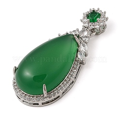 Gefärbte natürliche grüne Chalcedon-Anhänger&nbsp;G-S001-02P