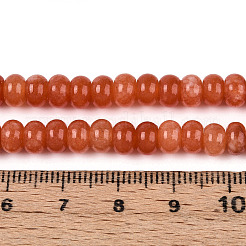 Teñidos naturales blancas abalorios de jade hebras&nbsp;G-T139-59A-06