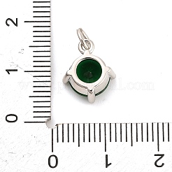 Ciondoli di vetro di ottone&nbsp;KK-H527-14P-02
