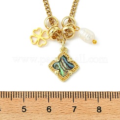 Colliers pour femmes avec pendentif en laiton&nbsp;NJEW-JN06258-03
