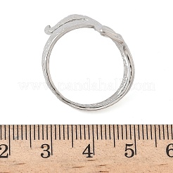 Offene Manschettenringe aus 304 Edelstahl für Damen&nbsp;RJEW-A079-06A-P