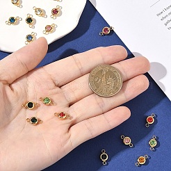 20 Stück 10 Farben 304 Edelstahl Strass-Verbindungsstücke/Verbinder&nbsp;STAS-YW0010-11