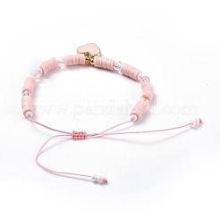 Bracciali di perline intrecciati con filo di nylon regolabile&nbsp;BJEW-JB04457-01