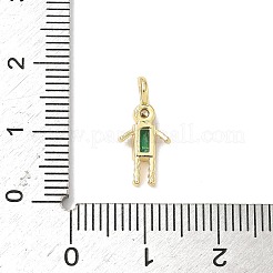 Pendentifs avec zircon cubiques à micro-pavés en laiton&nbsp;ZIRC-I356-17G-A09