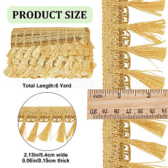 Ruban de dentelle à pompons ondulé en polyester filigrané de 6 mètre&nbsp;OCOR-GF0002-20