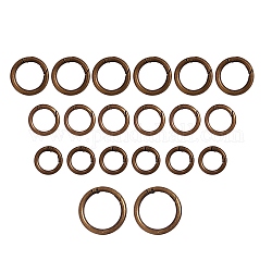Легкосплавные пружинные кольца, без кадмия и без свинца, античная бронза, 24.5~41x4~5 мм, 20 шт / коробка
