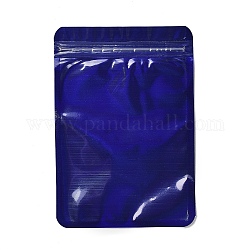 プラスチック包装yinyangジップロックバッグ  トップセルフシールパウチ  長方形  ダークブルー  15x10.4x0.02cm  片側の厚さ：2.5ミル（0.065mm）