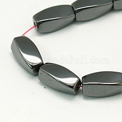 Chapelets de perles en hématite synthétique magnétique, torsion, 11x5mm, Trou: 1mm