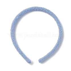 Пластиковые повязки, обернутой шерстяной пряжей, аксессуары для украшения волос, васильковый, 12 мм, внутренний диаметр: 111 мм