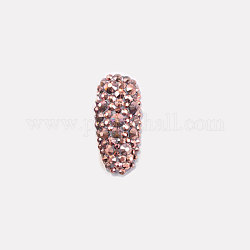Glass Rhinestone Flat Back Cabochons, Back Plated, Faceted, Half Round, Light Rose, 1.5~1.6x1mm, about 1440pcs/bag