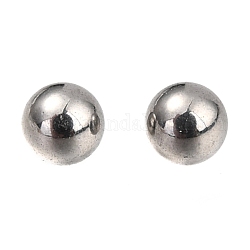 304 Stainless Steel Beads, No Hole/Undrilled, Solid Round, Stainless Steel Color, 2.5mm