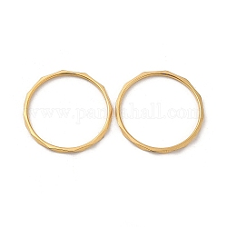 Placcatura ionica (ip) 304 anello in acciaio inossidabile, oro, misura degli stati uniti 9 (18.9mm)