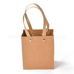 Sacs en papier rectangle, avec poignées en nylon, pour sacs-cadeaux et sacs à provisions, Pérou, 13x0.4x15 cm