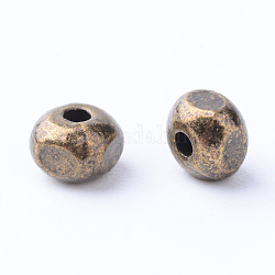 Tibetischen Stil Legierung Zwischenperlen, Würfel, Cadmiumfrei und Nickel frei und Bleifrei, Antik Bronze, 4.5x4.5x3.5 mm, Bohrung: 1 mm