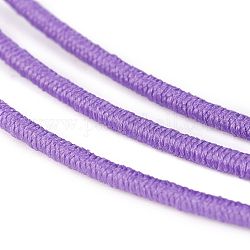 Round Elastic Cord, Dark Violet, 1.3mm, about 6.56~7.65 yards(6~7m)/roll