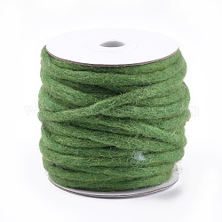 100% handgemachtes Wollgarn, grün, 3~6 mm, ca. 20 m / Rolle