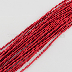 Elastische Schnur, mit Faser außen und innen Gummi, rot, 2.5 mm, ca. 87.48 Yard (80m)/Bündel