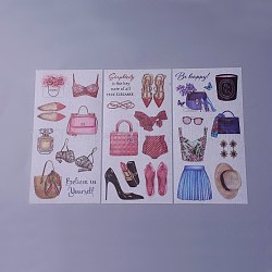 Sammelalbum Aufkleber, selbstklebende Bildaufkleber, Kostümmuster, Farbig, 200x100 mm