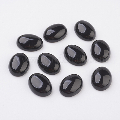 Cabujones de obsidiana natural con espalda plana&nbsp;G-G741-22x30mm-20-1