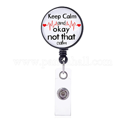 Wholesale Fingerinspire ABS Plastic Retractable Badge Reel 