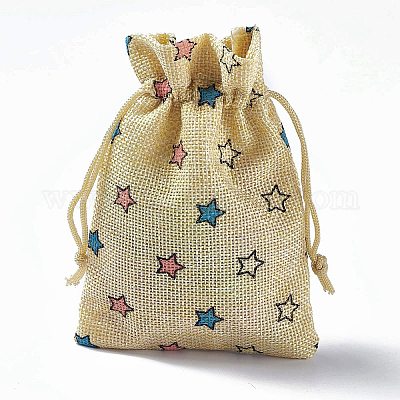 Pochettes en toile de jute&nbsp;ABAG-L016-A05-1