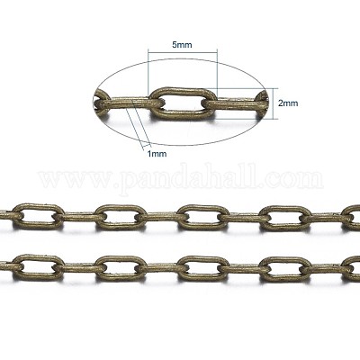 Catene portacavi in ​​ottone&nbsp;CHC028Y-AB-1