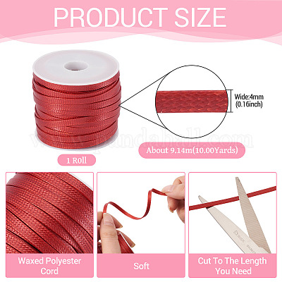 10 Yard koreanische gewachste Polyesterschnur&nbsp;YC-TA0001-22C-1