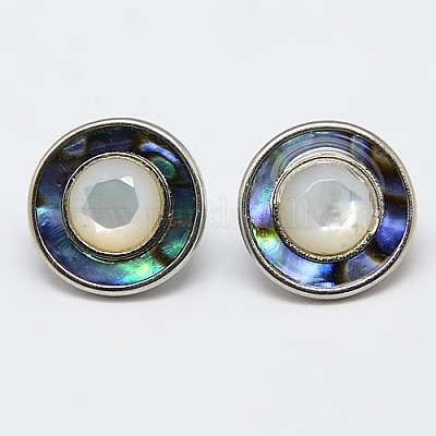 Abalone White Buttons