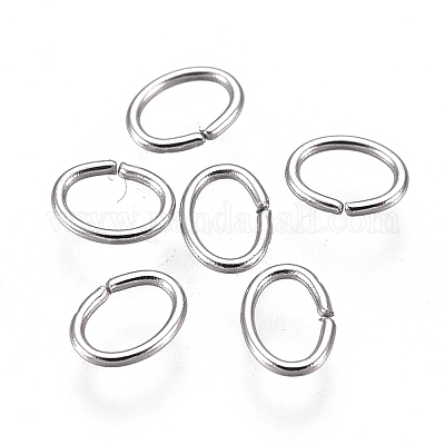 Kit di 1390 anellini aperti, 6 misure, anelli aperti in metallo dorato, per la creazione di gioielli, bracciali, orecchini, collane, ciondoli (4 mm, 5 mm, 6 mm, 7 mm, 8 mm, 10 mm