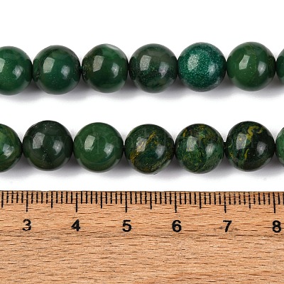 Natürliche afrikanische Jade Perlen Stränge&nbsp;G-K091-10mm-1