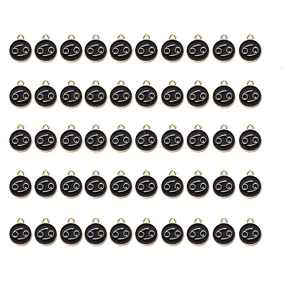 Pendentifs d'émail en alliage&nbsp;ENAM-SZ0001-27C-D-1