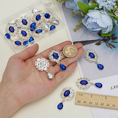 16pcs cabochons en alliage de strass&nbsp;FIND-FG0004-26B-1