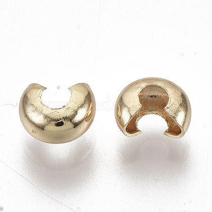 Brass Crimp Beads Covers X-KK-S354-214A-NF-1