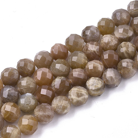Natürliche sunstone Perlen Stränge G-S345-8mm-009-1