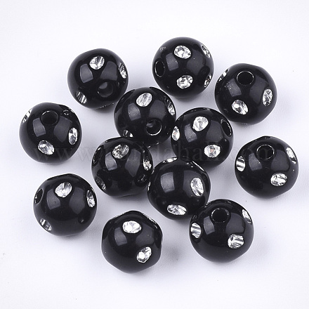 Perles acryliques plaquées PACR-S186-10mm-A01-1