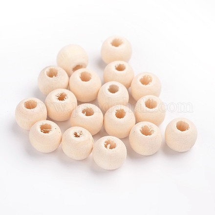 Perles de bois non finies WOOD-S639-1-LF-1