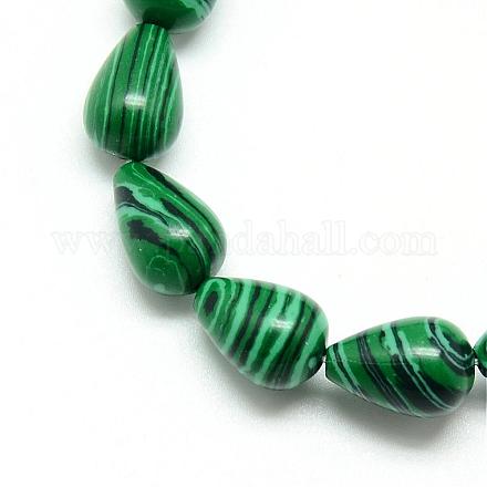 Synthetic Malachite Beads Strands G-T004-08-1