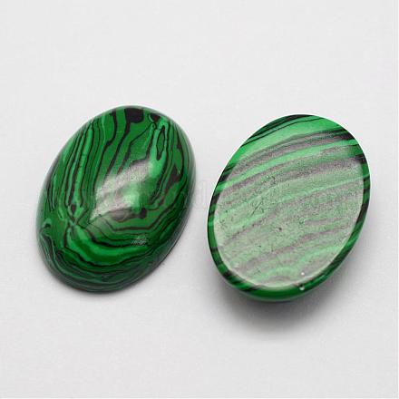 Synthetic Malachite Cabochons G-D860-A11-1