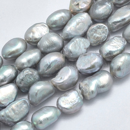 Fili di perle di perle d'acqua dolce coltivate naturali X-PEAR-K003-17-1