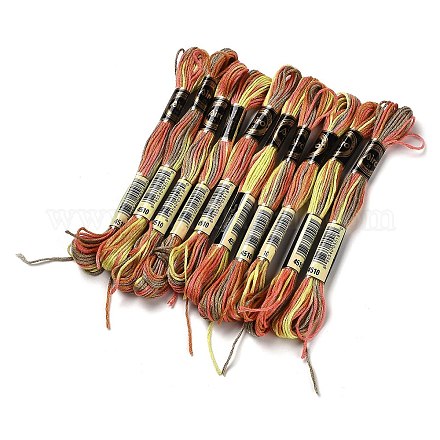 10 ovillo de hilo de bordar de poliéster de 6 cabos OCOR-K006-A52-1