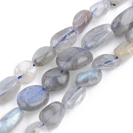 Chapelets de perles en labradorite naturelle  G-S359-139-1
