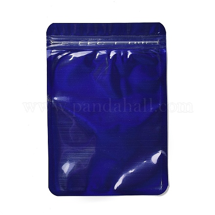 プラスチック包装yinyangジップロックバッグ  トップセルフシールパウチ  長方形  ダークブルー  15x10.4x0.02cm  片側の厚さ：2.5ミル（0.065mm） OPP-F002-01D-01-1