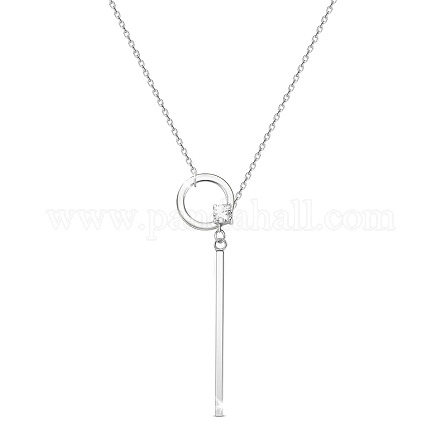 Shegrace rhodié 925 pendentif en argent sterling colliers JN934A-1