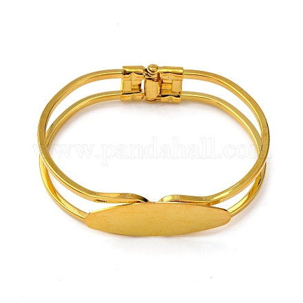Accessoire de bricolage de bracelet en laiton KK-G315-01G-1