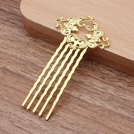 Brass Hair Comb Findings OHAR-PW0001-392G-1