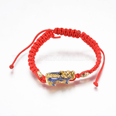 Bracelets réglables en cordon de nylon X-BJEW-L639-12-1