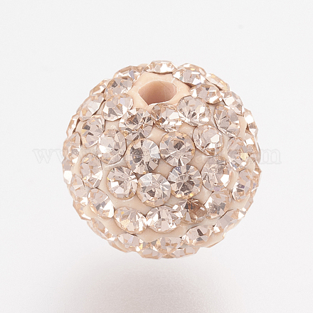 Abalorios del Diamante de imitación checo RB-F022-PP13-10mm-TB22-1